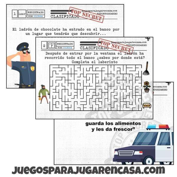 Robo al banco de chocolate 7-9 años (Casa) - Imagen 2